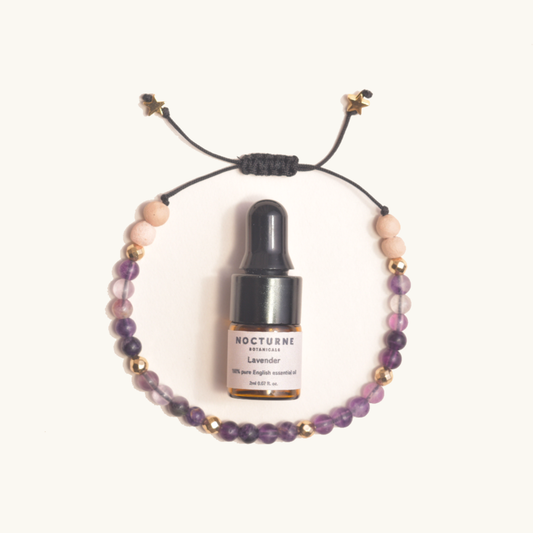 Purple Fluorite Aromatherapy Bracelet