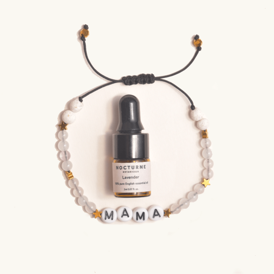White Jade 'MAMA' Aromatherapy Bracelet