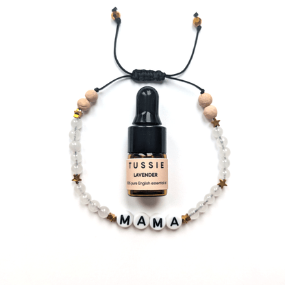 White Jade 'MAMA' Aromatherapy Bracelet
