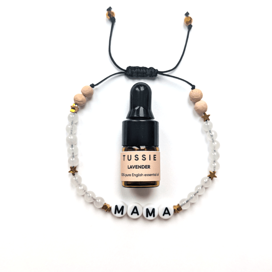 White Jade 'MAMA' Aromatherapy Bracelet