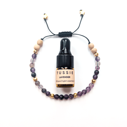 Purple Fluorite Aromatherapy Bracelet
