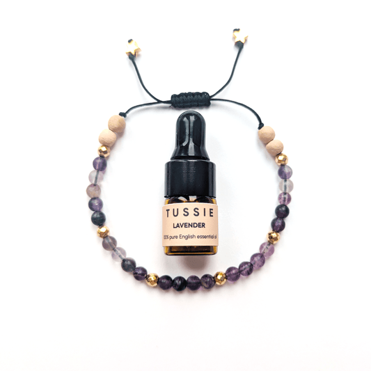 Purple Fluorite Aromatherapy Bracelet