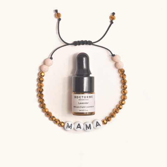 Golden 'MAMA' Aromatherapy Bracelet